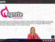 Tablet Screenshot of ignitedigitalmarketing.com.au